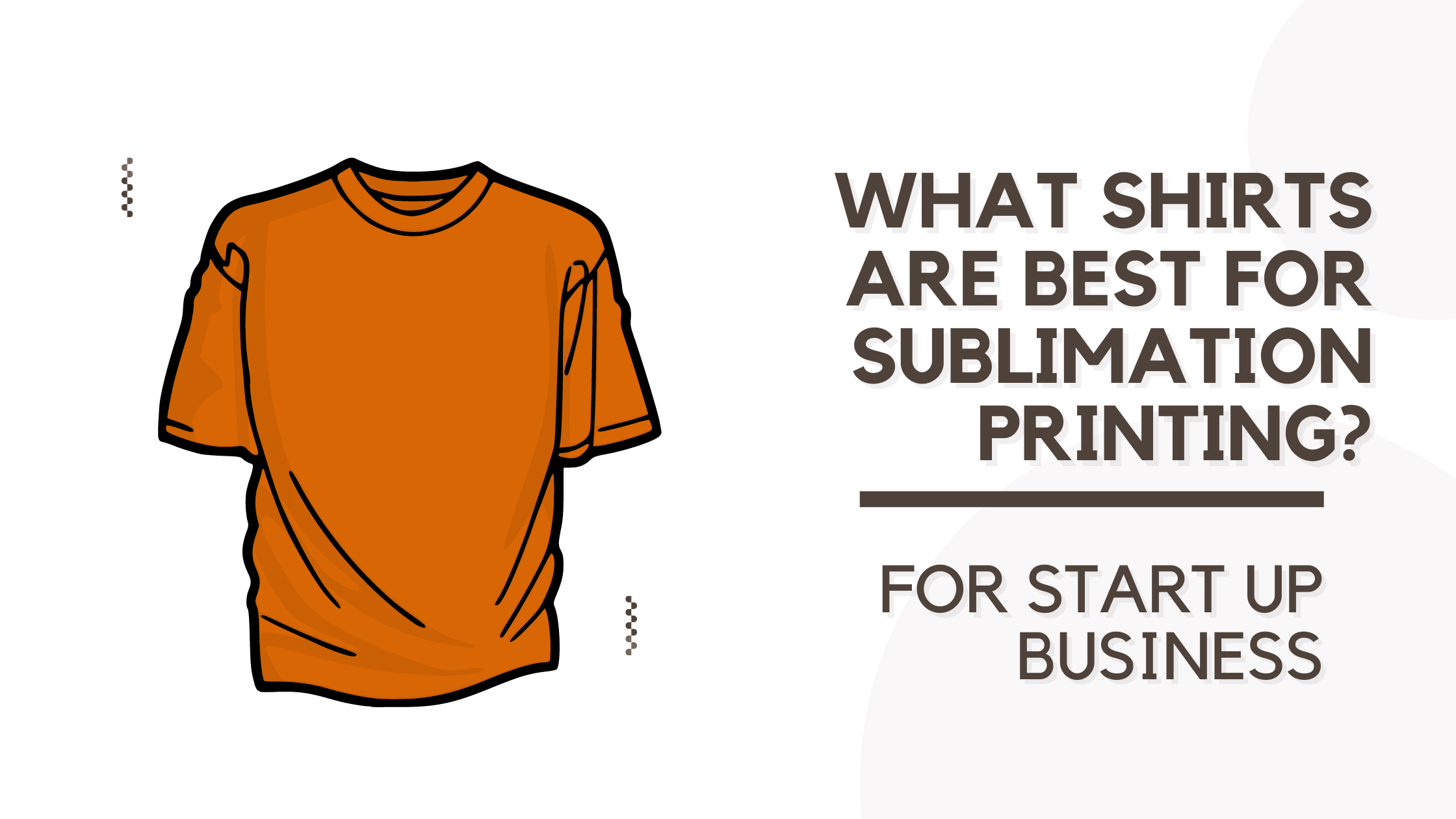What shirts are best for sublimation printing?